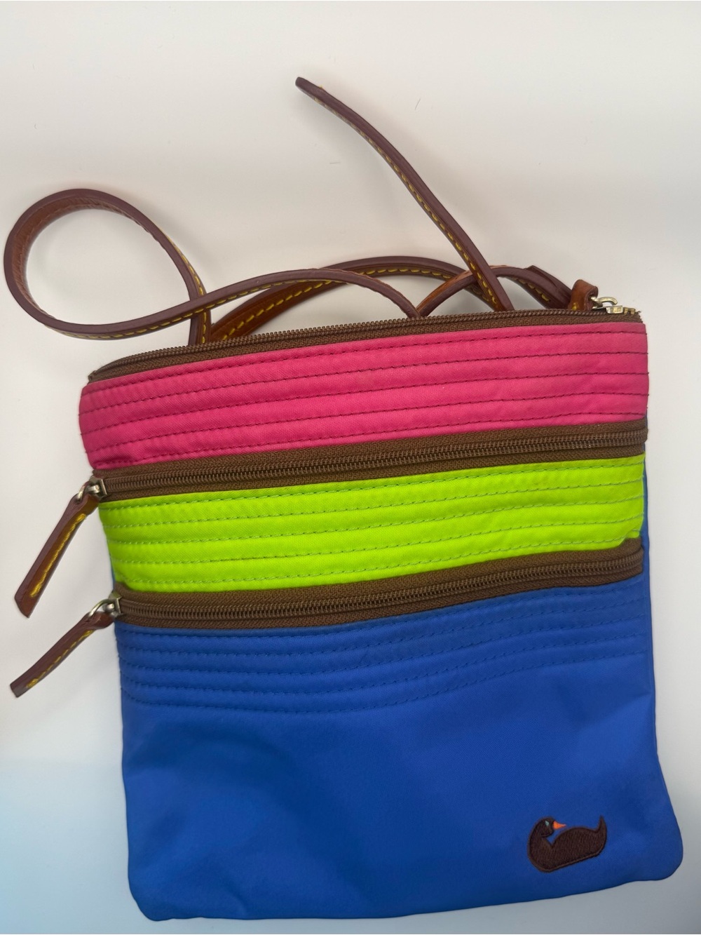 Dooney & Bourke Nylon North South Triple Zip Crossbody Bag